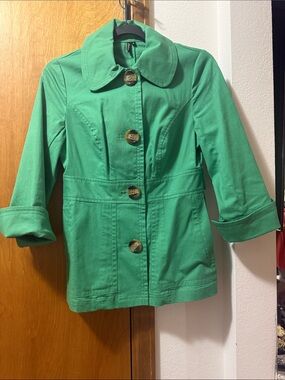 WOW POSHMARK - Authentic Ambition Green Blazer